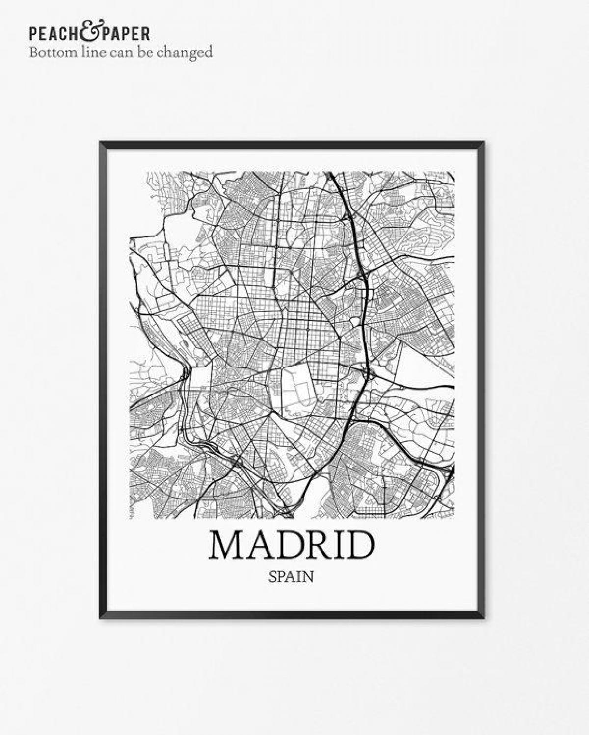 карта на Мадрид карта Билборд 