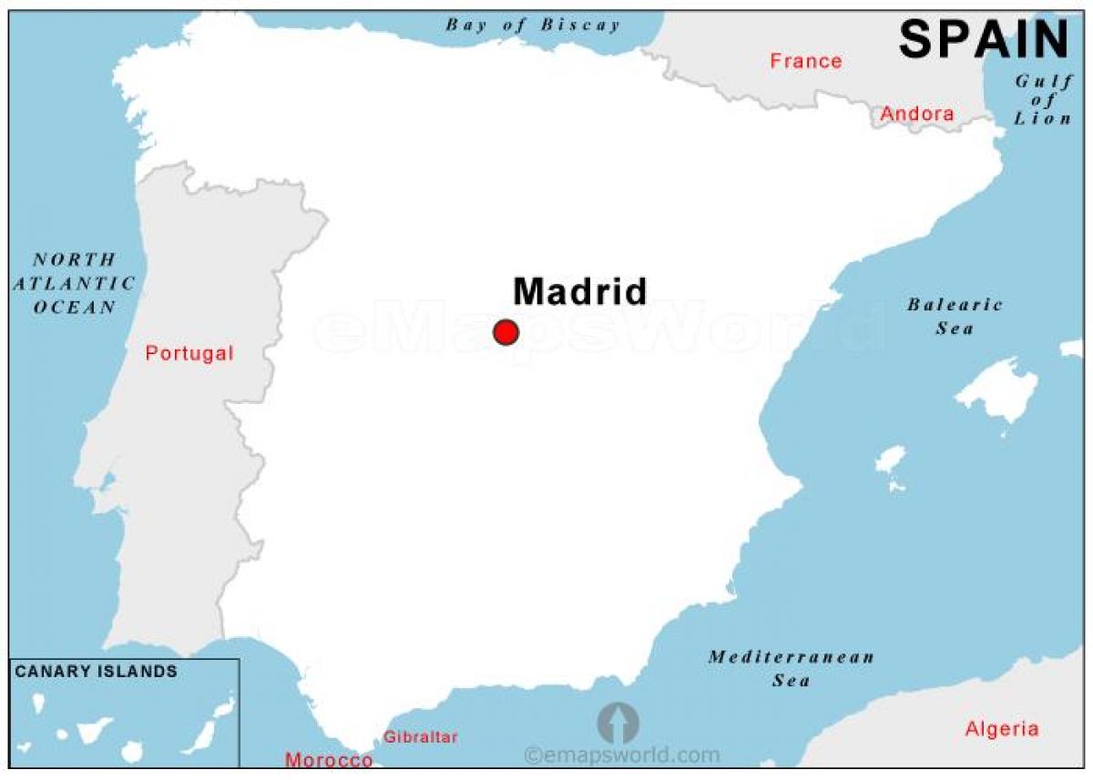 карта на столицата на Испания