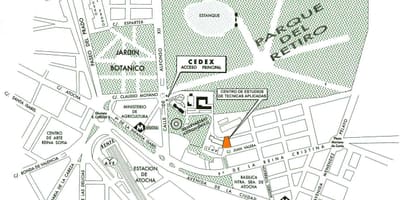 Карта на гара Аточа в Мадрид